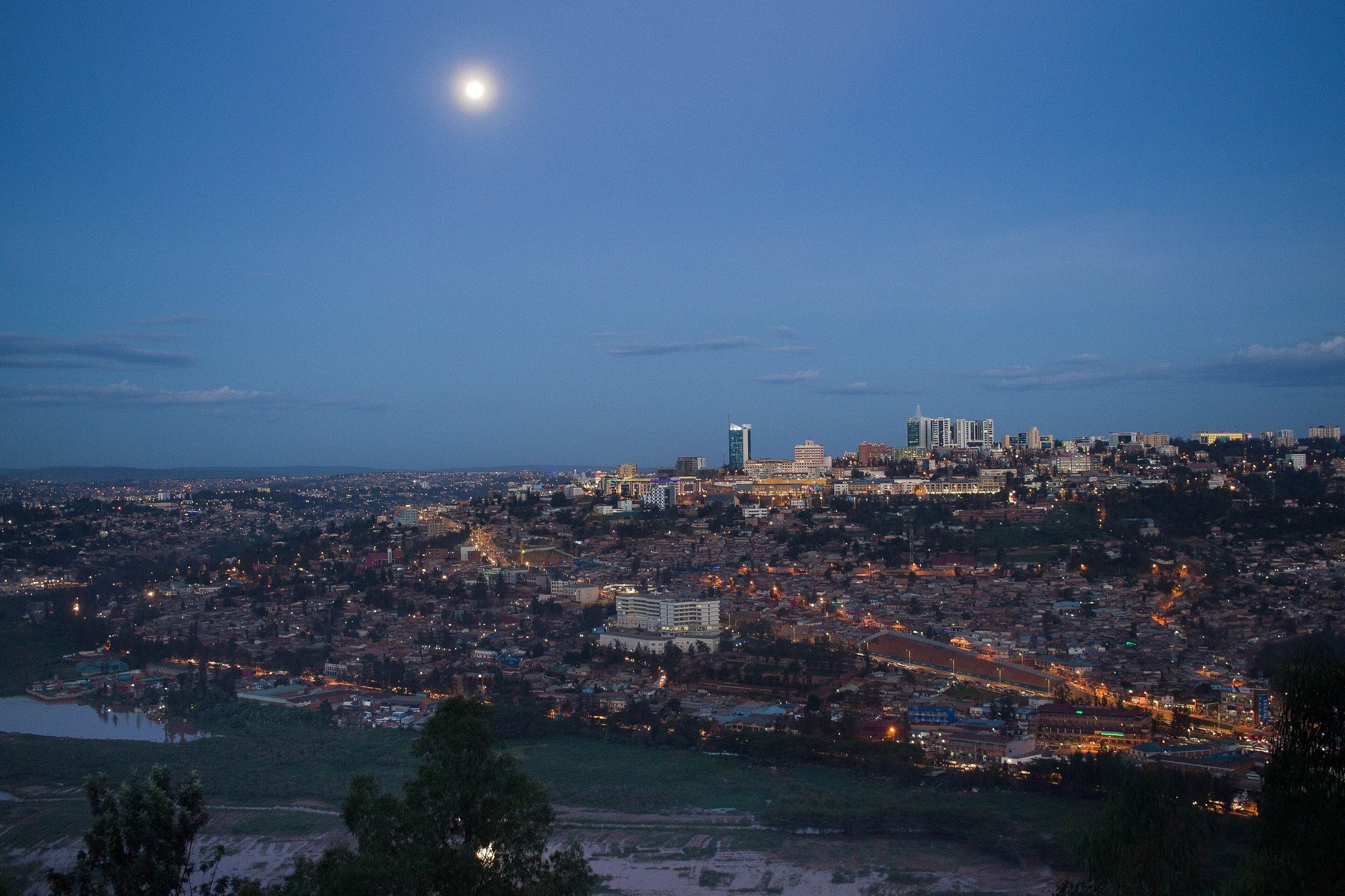 Kigali at golden hour